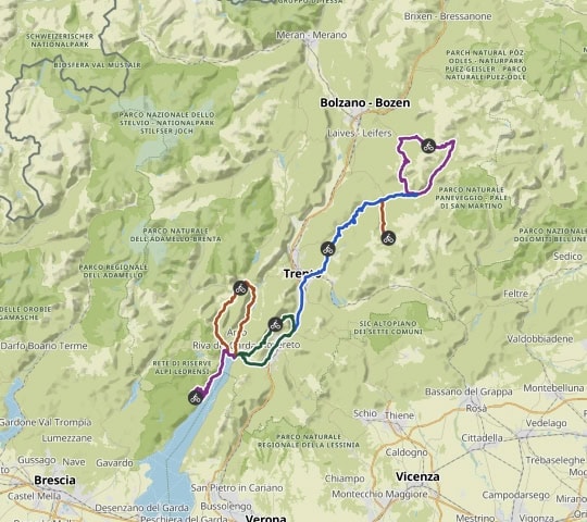 Circuit du lac de Garde et des Dolomites